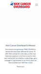 Mobile Screenshot of kickcanceroverboard.org